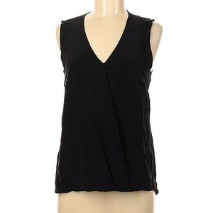 Nicole Miller Artelier Black Sleeveless Silk Top Size Medium